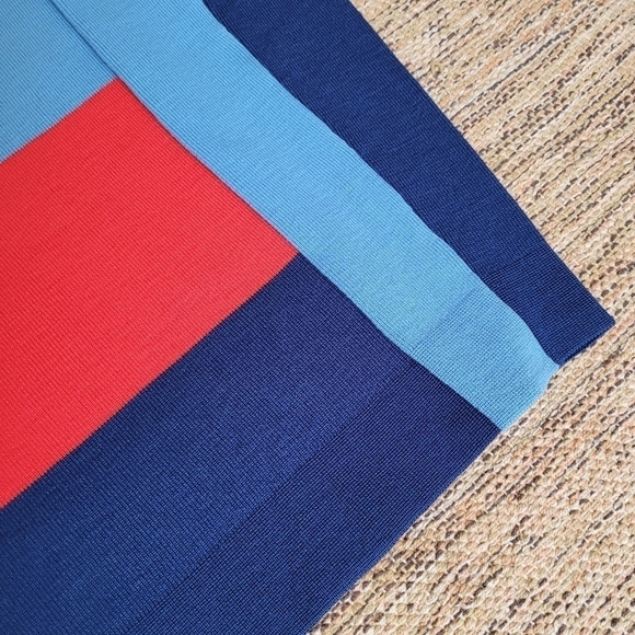 VINTAGE Color Block 100% Wool Sweater | size LARGE - Picture 5 of 7